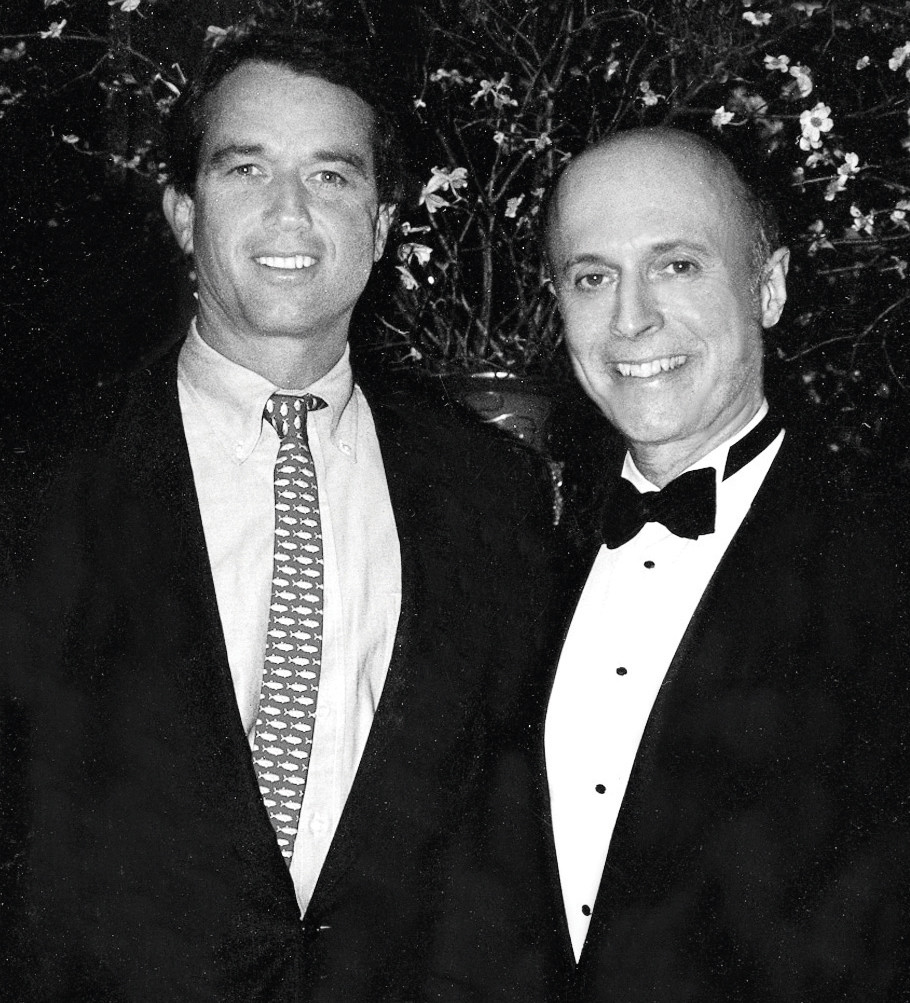 At his charity events over the years ... Rick Bard with environmental advocate Bobby Kennedy Jr.