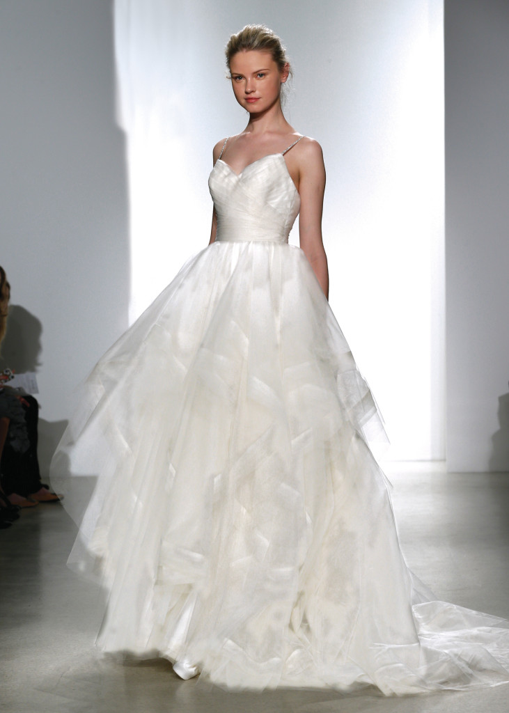 Kelly Faetanini Spaghetti Strap Ballgown Wedding Dress
