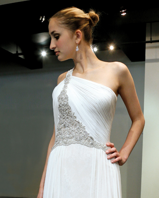 Search for Wedding Gowns with Asymmetrical Necklines in NY, NJ, CT, PA