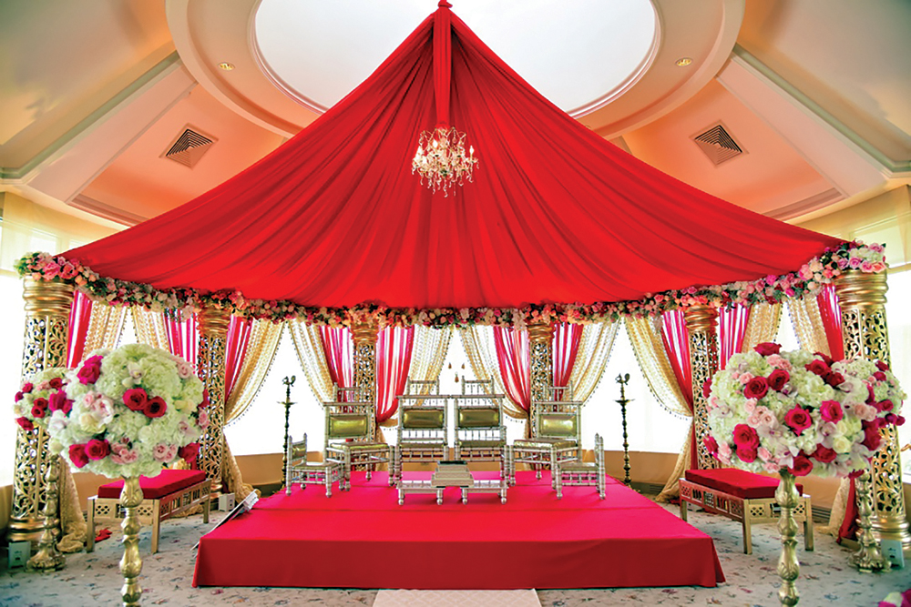 The elaborate Indian Weding Stage