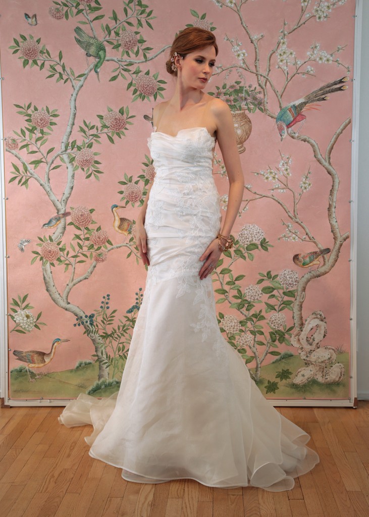 Ines di Santo Bridal Wedding Gown Trumpet Asymmetrical Sleeveless